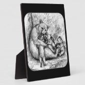 ベアファミリー フォトプラーク (側面)