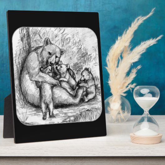ベアファミリー フォトプラーク (側面)