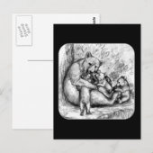 ベアファミリー ポストカード (正面/裏面)