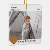 ベアフォトベビーファーストステップクリスマス セラミックオーナメント (右)