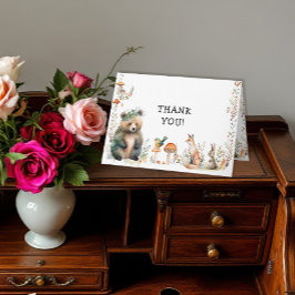 ベアフォレストかわいい動物ディアウッドランド誕生日 カード