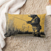 ベアフライ釣り装飾用クッション ランバークッション (ブランケット)