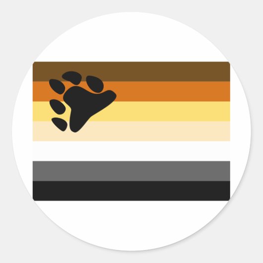 ベアフラグオリジナル ラウンドシール (正面)