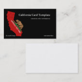 ベアフラッグカリフォルニア州名刺 名刺 (正面/裏面)