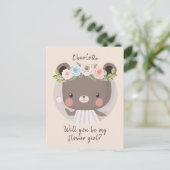 ベアフラワーガール提案カード ポストカード (スタンド正面)