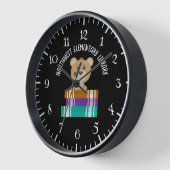 ベアブックス小学校図書館壁時計 壁時計 (傾斜)
