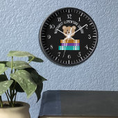 ベアブックス小学校図書館壁時計 壁時計