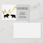 ベアブルロゴ |ろうそく棒グラフ 名刺 (正面/裏面)