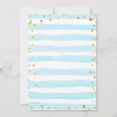 ベアブルークラウドベビーシャワー招待状 招待状 (裏面)