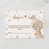 ベアブルーブックスベビー&おむつラッフル エンクロージャーカード (裏面)