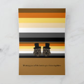 ベアプライドはゲイの結婚おめでとうカードを持つ カード (内部)