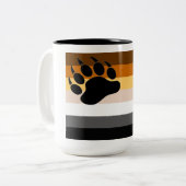ベアプライドカラーズフラッグブラックポー ツートーンマグカップ (正面左)