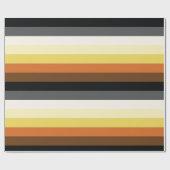 ベアプライドストライプ数 ラッピングペーパー (フラット)