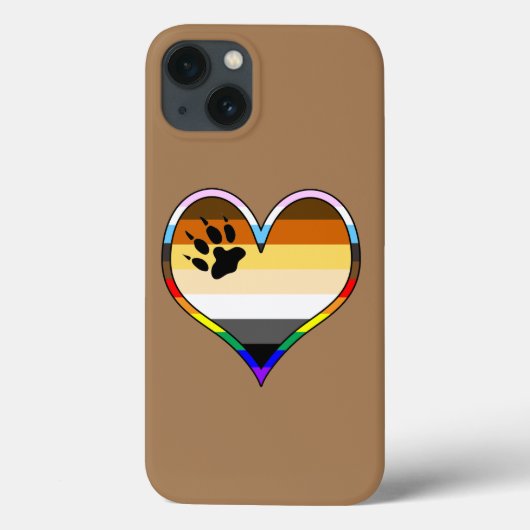 ベアプライドハートケースメイトiPhoneケース Case-Mate iPhoneケース (裏面)