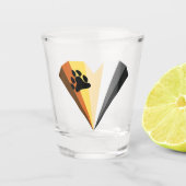 ベアプライドハートショットガラス ショットグラス (正面)