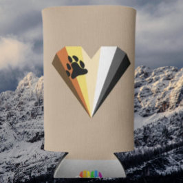 ベアプライドハートスリムセルツァー缶ベバレッジクーラー スリム缶クーラー