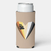 ベアプライドハートスリムセルツァー缶ベバレッジクーラー スリム缶クーラー (Seltzer正面)