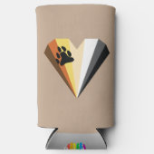 ベアプライドハートスリムセルツァー缶ベバレッジクーラー スリム缶クーラー (正面)