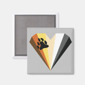 ベアプライドハート磁石 マグネット (正面/裏面)