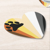 ベアプライドハート紙コースター ペーパーコースター (アングル)