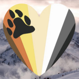 ベアプライドハート紙コースター ペーパーコースター