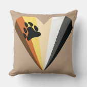 ベアプライドハート装飾用クッション クッション (正面)