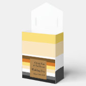 ベアプライドフラグ金ゴールドゲイ結婚式の引き出物ボックス フェイバーボックス (オープン)