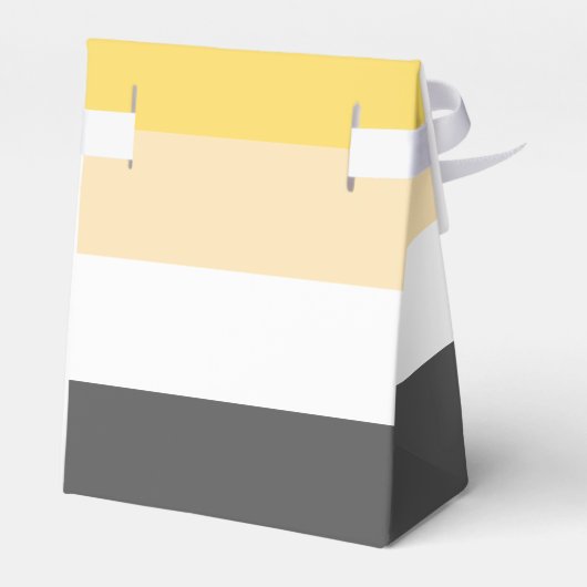 ベアプライドフラグ金ゴールドゲイ結婚式の引き出物ボックス フェイバーボックス (裏面サイド)