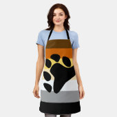 ベアプライドフラグ（前足付き） エプロン (着用した状態)