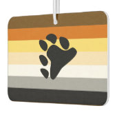 ベアプライドフラグ（前足付き） カーエアーフレッシュナー (左)