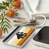 ベアプライドフラグ(前足付き) キーホルダー (正面右)