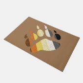 ベアプライド動揺してポー ドアマット (アングル)