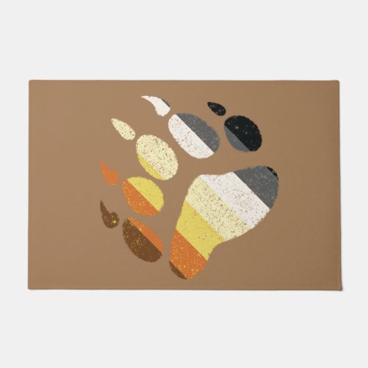 ベアプライド動揺してポー ドアマット (正面)