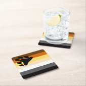 ベアプライド国旗 スクエアペーパーコースター (インサイチュ)