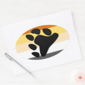 ベアプライド国旗 楕円形シール (封筒)