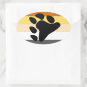 ベアプライド国旗 楕円形シール (バッグ)