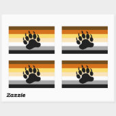 ベアプライド国旗 長方形シール (シート)