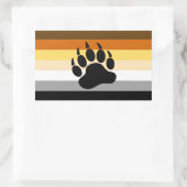 ベアプライド国旗 長方形シール (バッグ)