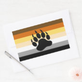 ベアプライド国旗 長方形シール (封筒)