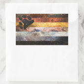 ベアプライド星雲フラッグステッカー 長方形シール (バッグ)