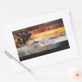 ベアプライド星雲フラッグステッカー 長方形シール (封筒)