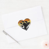 ベアプライド波状デザイン ハートシール (封筒)