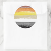 ベアプライド絵を描ストライプ ラウンドシール (バッグ)