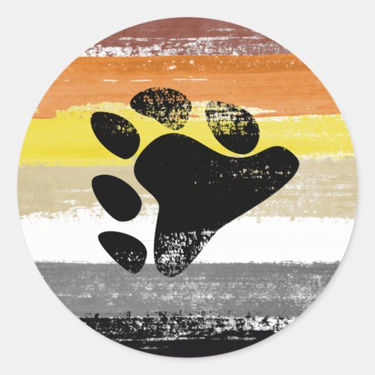 ベアプライド絵を描 ラウンドシール (正面)