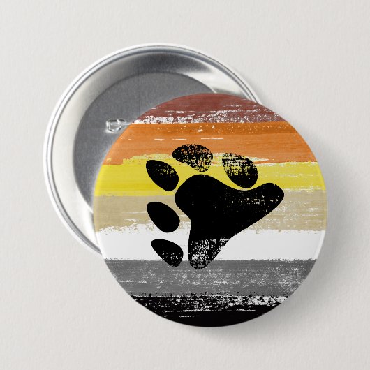 ベアプライド絵を描 缶バッジ (正面&裏面)