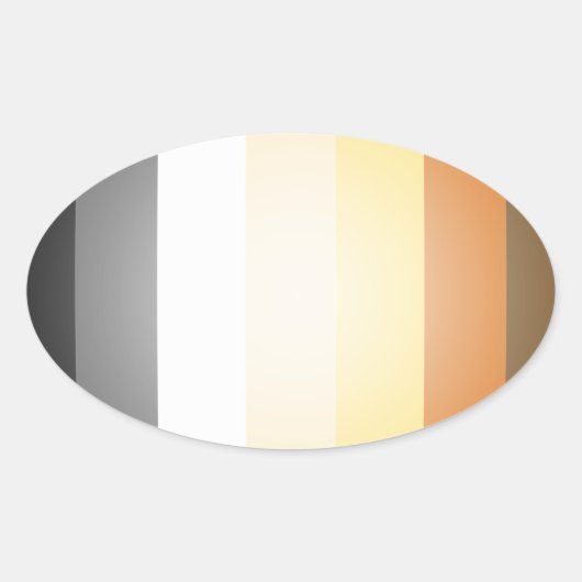 ベアプライド3Dカラー 楕円形シール (正面)