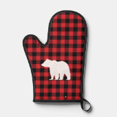 ベアプレイドチェックマウンテン 鍋つかみ (正面)