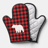 ベアプレイドチェックマウンテン 鍋つかみ (正面/裏面)