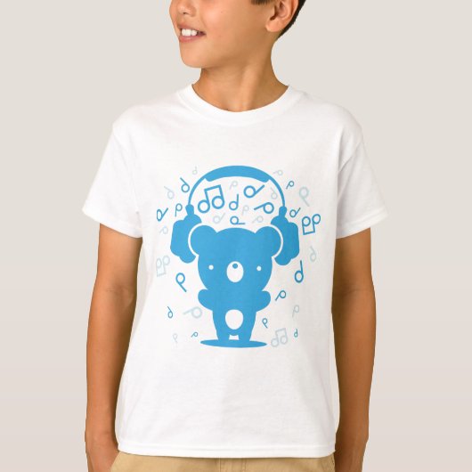 ベアヘッドフォン(_H) Tシャツ (正面)