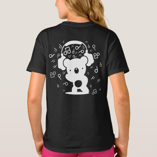 ベアヘッドフォン(_H) Tシャツ (裏面)